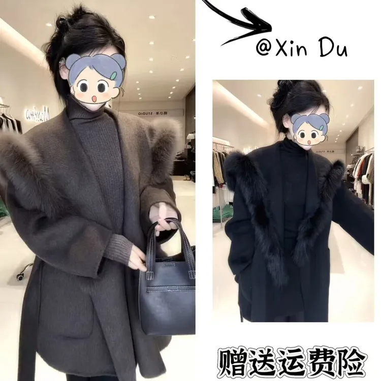 2025秋冬季新款时尚显瘦气质女士网红洋气外套百搭款D25311