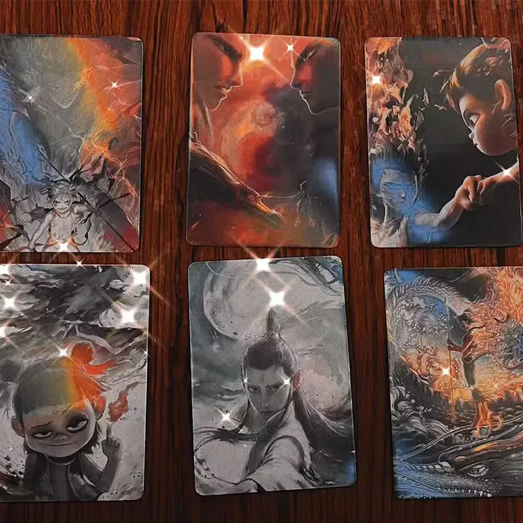 【现货秒发】哪吒2之魔童闹海周边盒装镭射卡片收藏卡牌稀有卡册