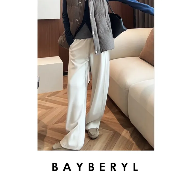 CC09-BAYBERYL老贝泉水2.0松紧腰抽绳宽松百搭秋休闲裤XXK5F1303