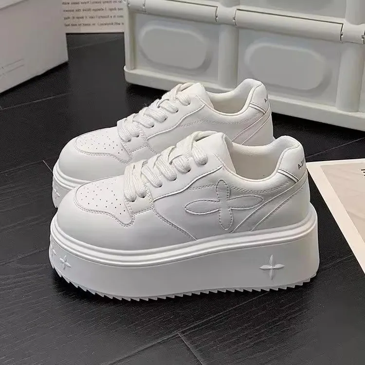 【CBMT旗舰店】CBMT~松糕厚底小白鞋女2025新款秋季百搭小个子增