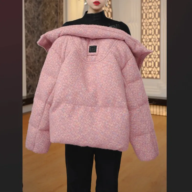 SHALLDOER【樱花雪月】新年战袍洋气减龄棉服女2026冬季时髦厚外套