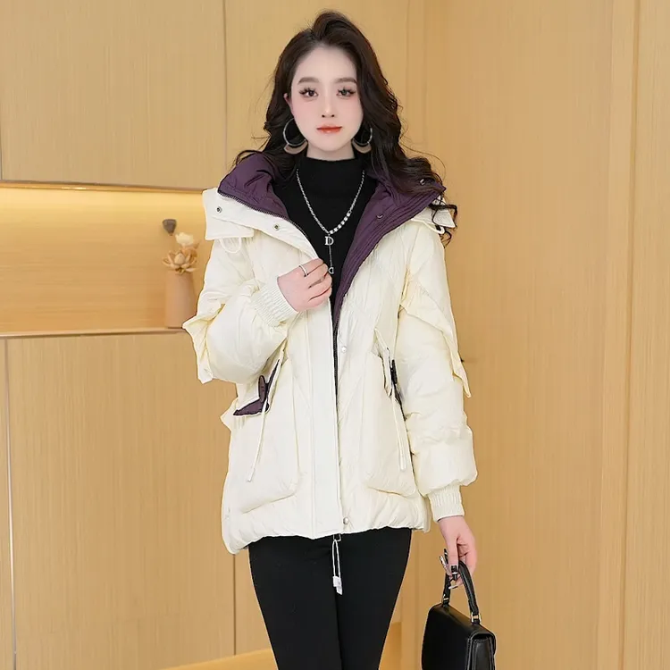 【现货羽绒服】冬季90白鸭绒羽绒服新款时尚气质休闲保暖外套女冬款