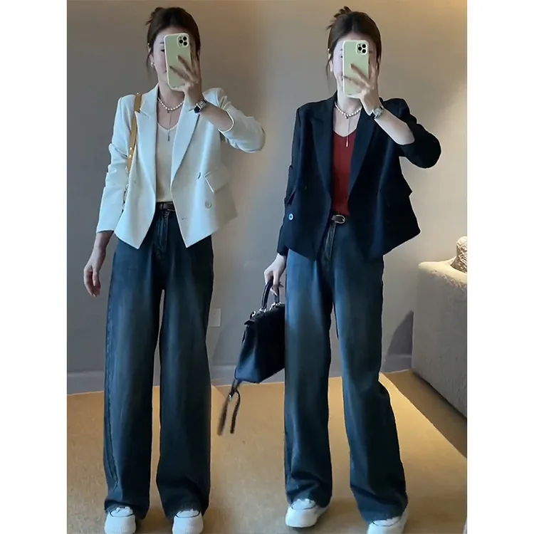 短款西装女春季2025年新款设计感小众小个子气质职业休闲小西服