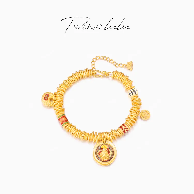 TWINS LULU 镀K金 新中式气质小众爆款氛围感配饰手链TSS8037商品图