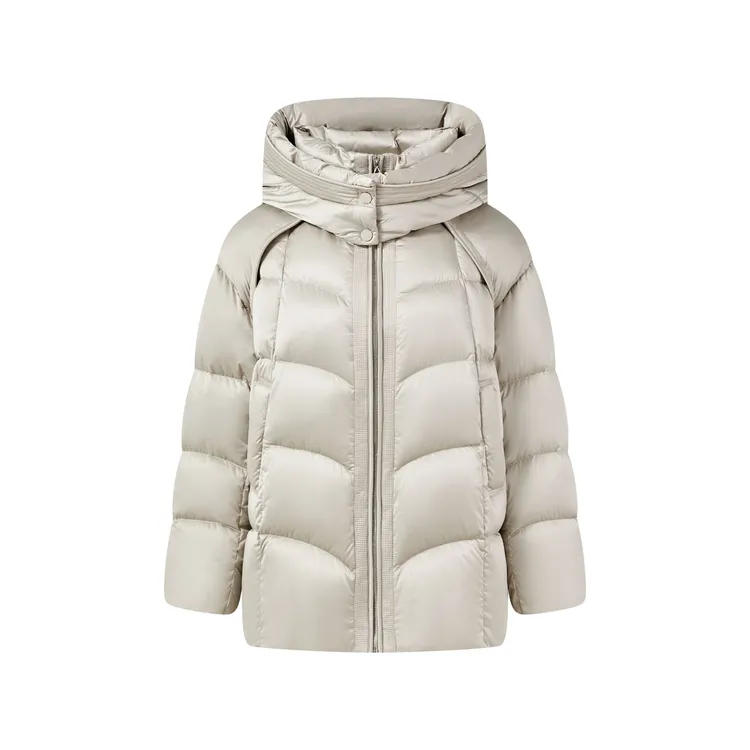 【钻石】LY寻拓者“珠光”新款高蓬90白鹅绒时尚保暖百搭羽绒服6865