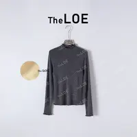 TheLOE/185g羊绒羊毛木耳边简约慵懒感半高领打底衫#LE-HD8309