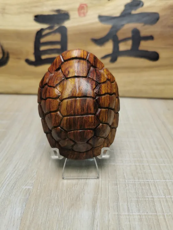 富甲天下 龟壳 海南黄花梨 木雕小物件 文玩手把件 自产自销