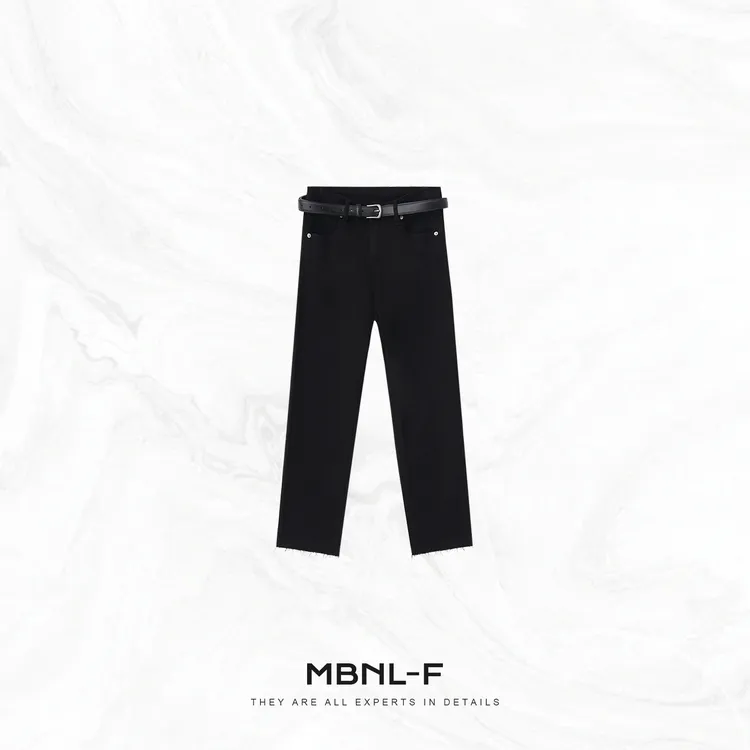 MBNL-F“竹竿裤” 时尚百搭休闲直筒裤（配腰带） 秦磊XM-XKZ9669