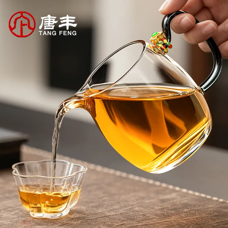唐丰耐热玻璃公道杯家用耐热大容量单个茶海创意高级感分茶器匀杯