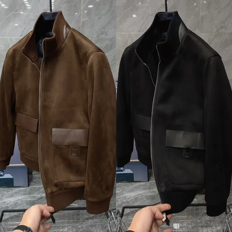 秋冬新款男士轻奢时尚休闲高端立领鹅绒外套鹅绒服 5577