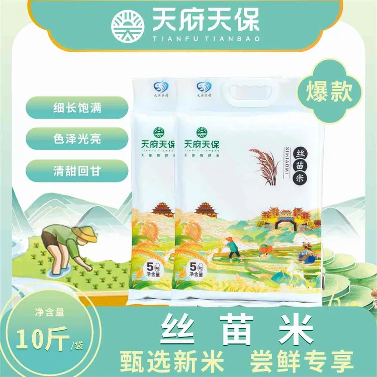 天府天保优质丝苗米   米粒细长饱满色泽光亮