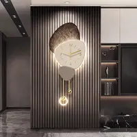 石来运转挂钟电视背景墙装饰画2025新款高级感客厅挂画创意壁画