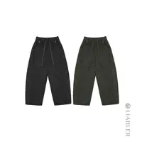 LIABLER 25秋冬慵懒松弛感阔腿松紧腰弯刀长裤 LAW25682T