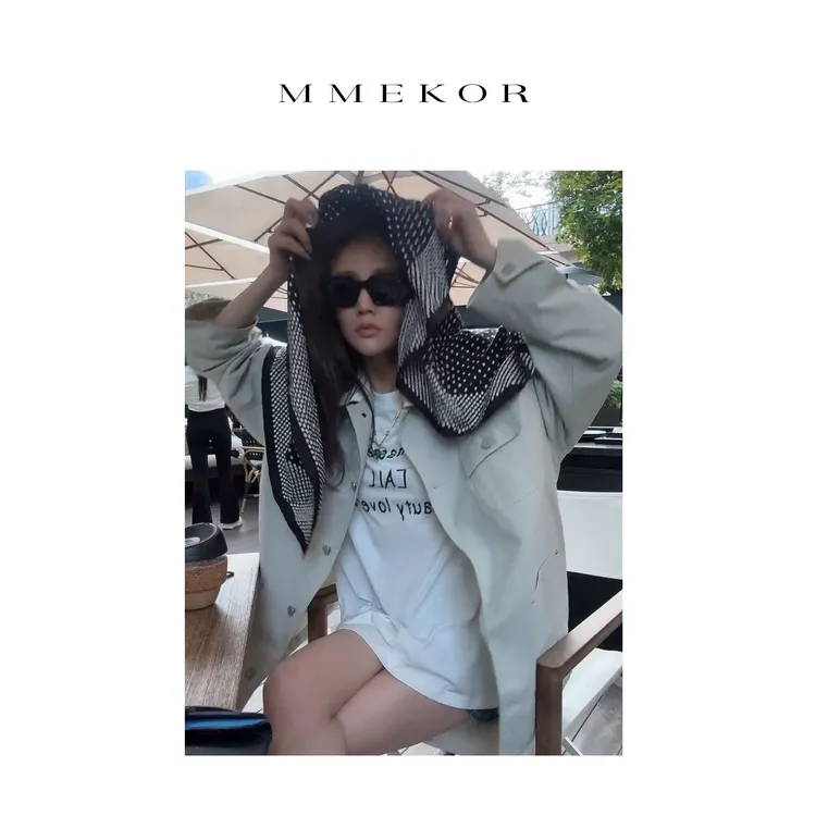 MMEKOR“秀真外套” 2025新款静奢老钱风休闲百搭上衣 89219