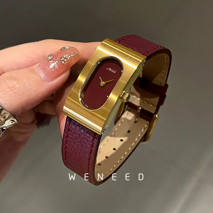 手表女款2025新款安可拉红复古高级感女士表轻奢小众名牌正品女表