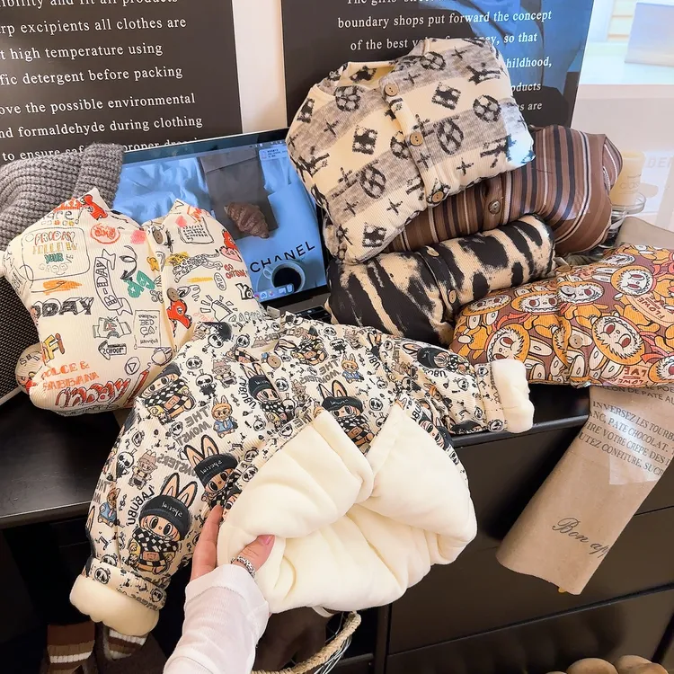 【三层加厚】儿童宝宝开衫棉袄冬季加绒加厚男女童外穿棉衣保暖外套