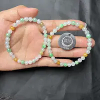 翡昱-N8-42457-天然A货翡翠手串/约5+/约32颗/-多样性发其一