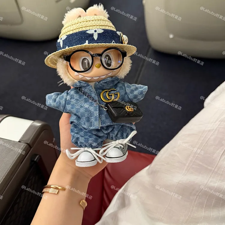 Labubu 拉布布娃衣 哭泣牛仔套装 [一二三代通用 仅娃衣]