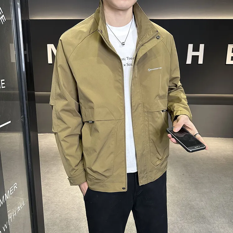 【温柔服饰严选】时尚立领春季工装帅气精致休闲外套百搭薄款夹克