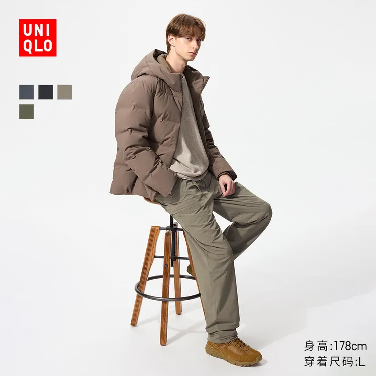 优衣库男装保暖休闲长裤/休闲裤裤子加长款25秋冬新款479376