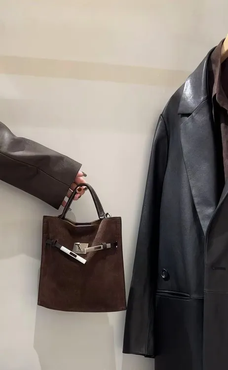 【T.T】秋冬爆款时尚磨砂真皮手提包小众单肩斜挎女包5028-5013