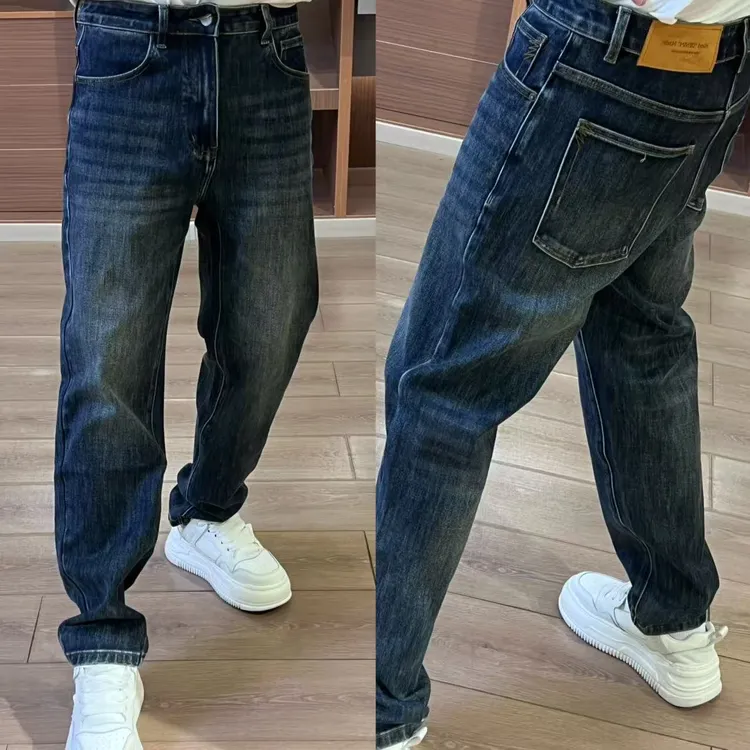 【XQ】80162男士休闲百搭四面弹直筒牛仔裤