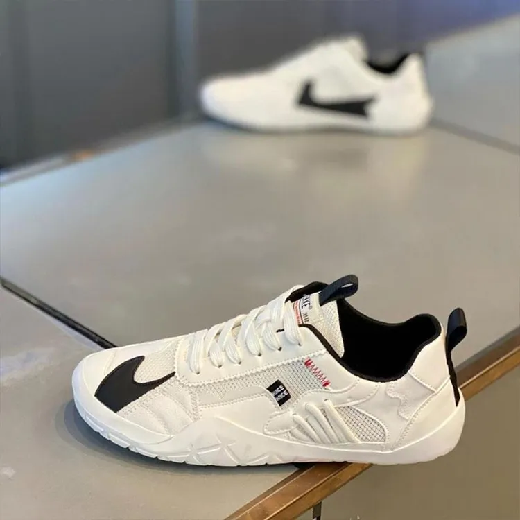 夏季2025新款透气薄款网面休闲鞋男士春夏软底舒适轻便运动小白鞋