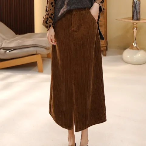 BEIJU 2025新款时尚气质百搭显瘦轻奢洋气设计感半身裙女5258