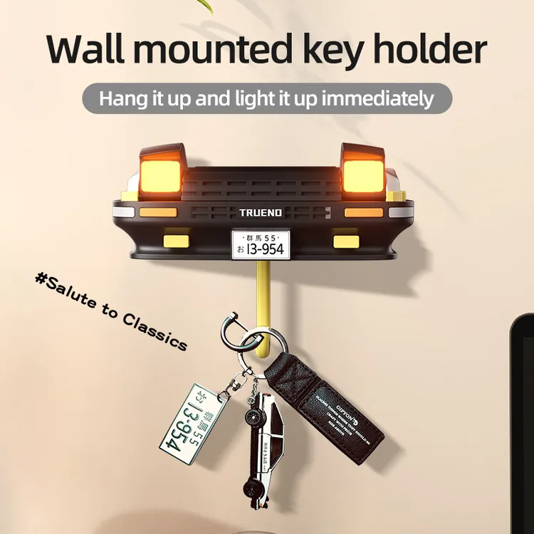 AE86汽车模型开车库门钥匙挂钩创意挂架收纳神器钥匙挂钩入户门口