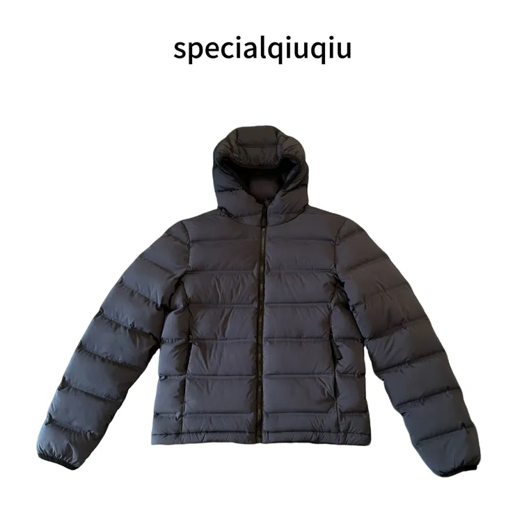 Specialqiuqiu冬季新款羽绒服轻薄防水白鸭绒中长休闲外套情侣款