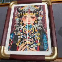 含辰砂工艺品1465-辰砂相框摆件一个