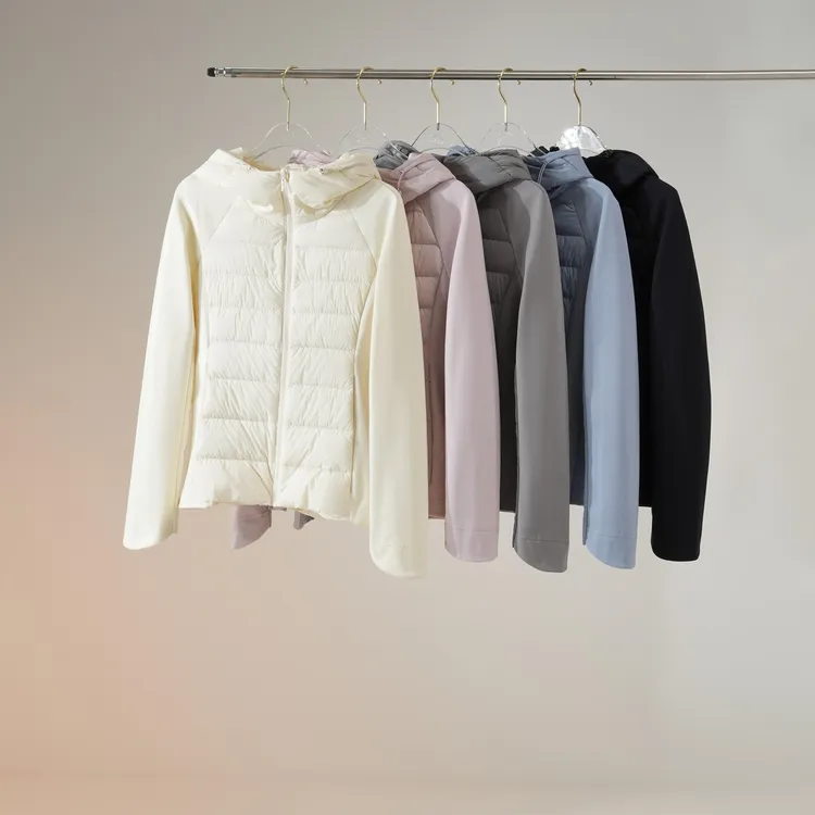 西子/【彩虹巧克力】800P鹅绒弹力修身轻量连帽羽绒服/WTYF0272