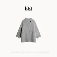『JAABEEN』25AW秋冬羊毛收小高领勤风衣大衣外套设计师款 25DY093