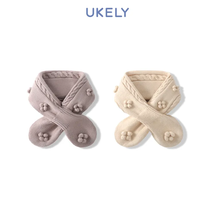 优可力宝宝围巾儿童围脖冬季新款男女童防风保暖加厚针织护颈脖套