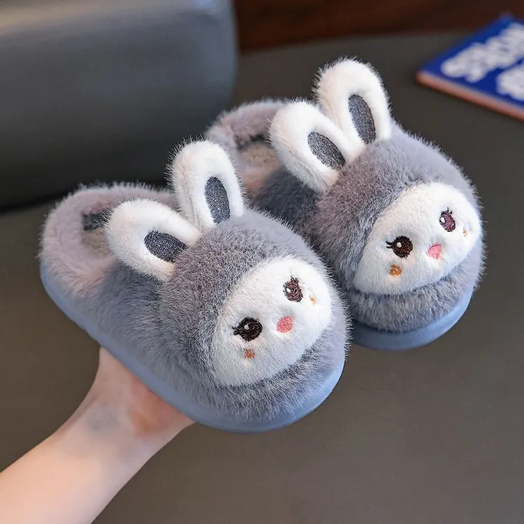 儿童棉拖鞋秋冬季新款厚底新中式男女童可爱居家卡通时尚包头棉鞋