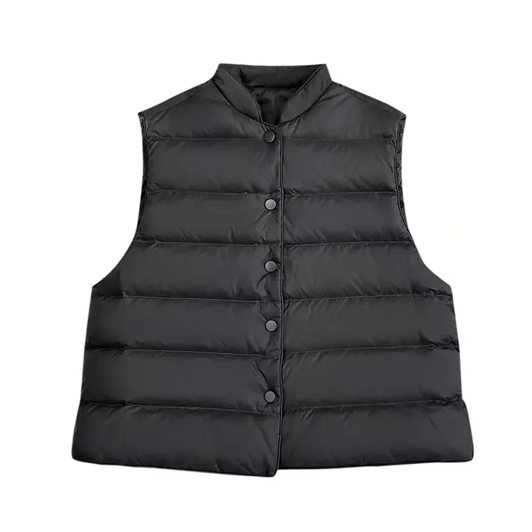 2025爆款秋冬新款90白鸭绒马甲羽绒内胆背心保暖百搭外套显瘦叠穿