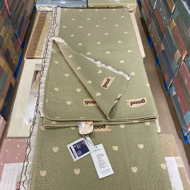 佳迪韩版高克重4.3斤双层花边莫代尔再生纤维素四季毯床盖毯