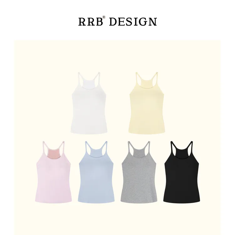 RRB Design「人手一件」修身简约显瘦百搭bra吊带背心基础上衣
