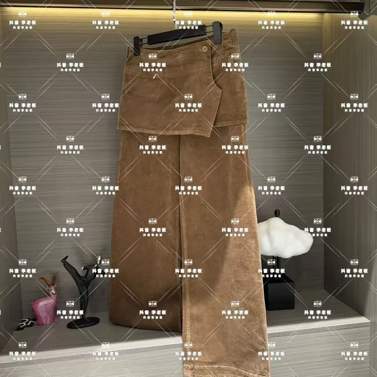 2025新款原创设计假两件灯芯绒裤裙（裤长105左右）