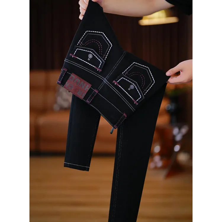 狸美人【梅拉玫瑰】“摩登街潮”提臀收腹高腰牛仔小脚裤女2025秋季