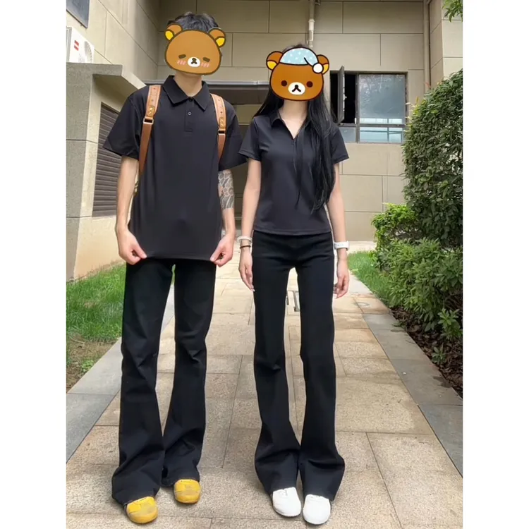 黑色微喇弯刀西裤男夏薄款垂坠感高级感裤子cleanfit美式直筒长裤