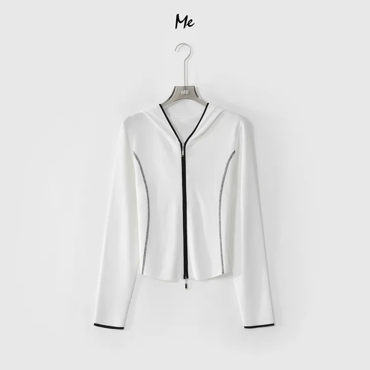 ME【撞色卫衣】肯豆松弛感亲肤透气修身显瘦百搭毛衣MESS0849