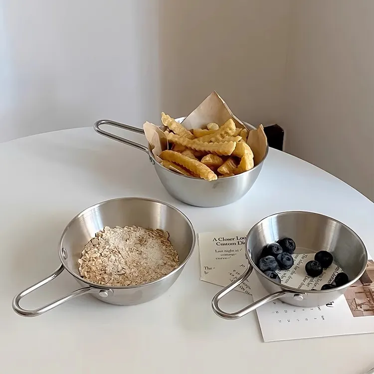 【新疆西藏包邮】拍一发4个餐具创意不锈钢水果沙拉酸奶碗火锅料碗