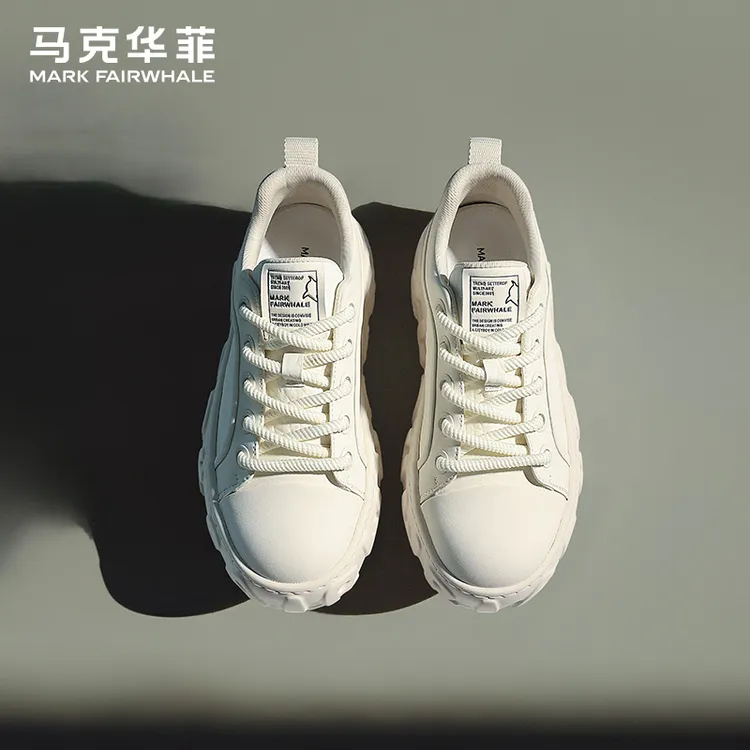 马克华菲板鞋男款2025新款秋季厚底增高鞋软底运动休闲鞋黑色男鞋
