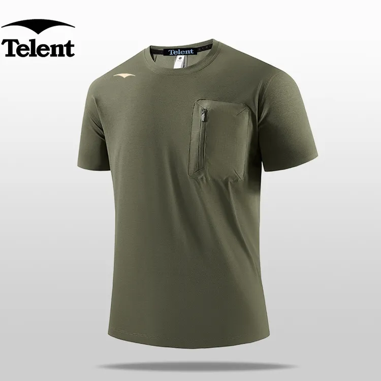 Telent/天伦天【父亲节】都市通勤户外男士透气短袖T恤夏季TL52113