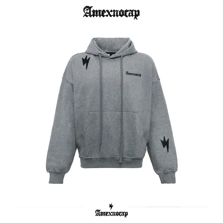 Amexnocap闪电牛套头连帽卫衣帽衫