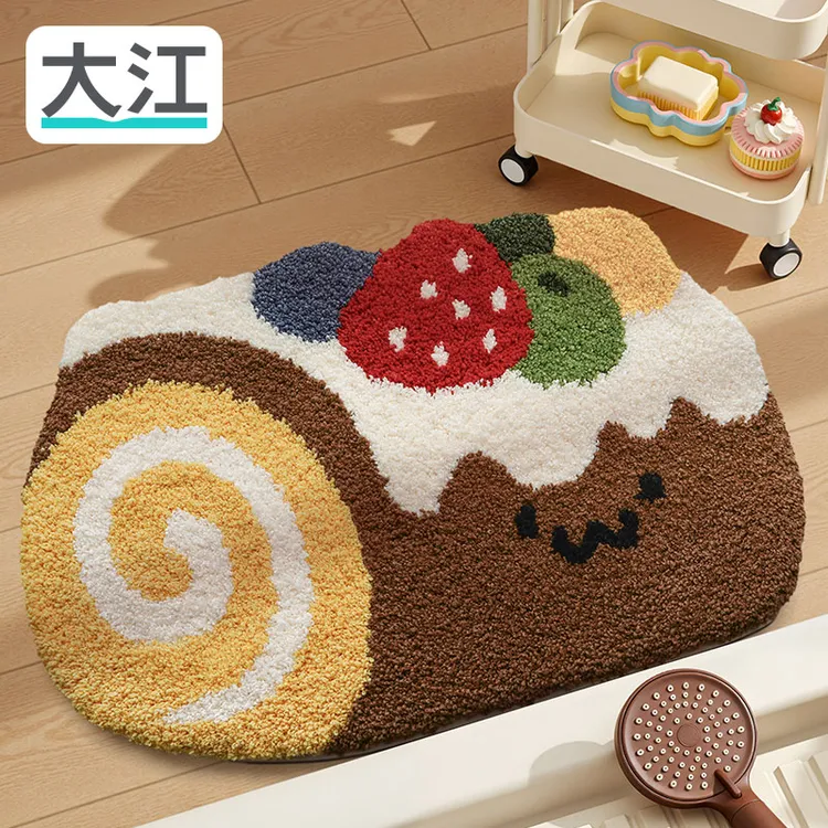 大江浴室吸水垫厕所门口防滑垫子家用洗手间门垫脚垫卫生间地垫子