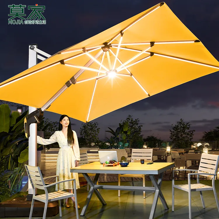 【莫家品牌】高端加粗抗风户外遮阳大伞庭院花园室外罗马伞