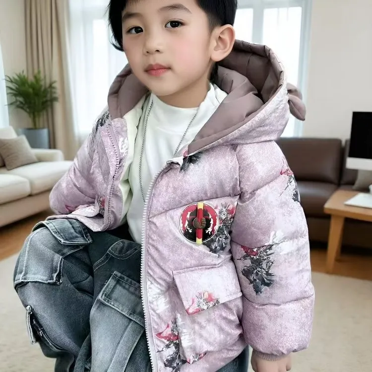 童2025外套棉袄冬装加绒加厚新款棉衣小童儿童悟空棉服冬季爆款