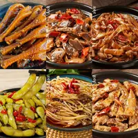 麻辣江湖儿女套餐(老鸡爪 鸭胗  鸭肠 鸡翅尖 毛豆 金针菇)